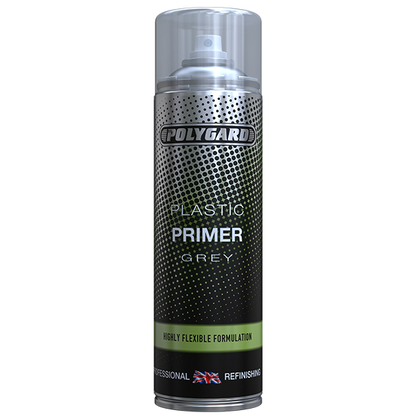 Polyguard Plastic Primer Aerosols 500ml Grey