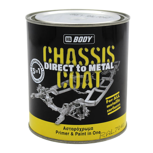 HB Body 410 Chassis Coat Car Primer & Paint in One BLACK 780ml