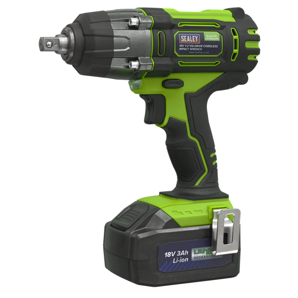 Sealey Cordless Impact Wrench 18V 1/2"S 3AHLi-ion