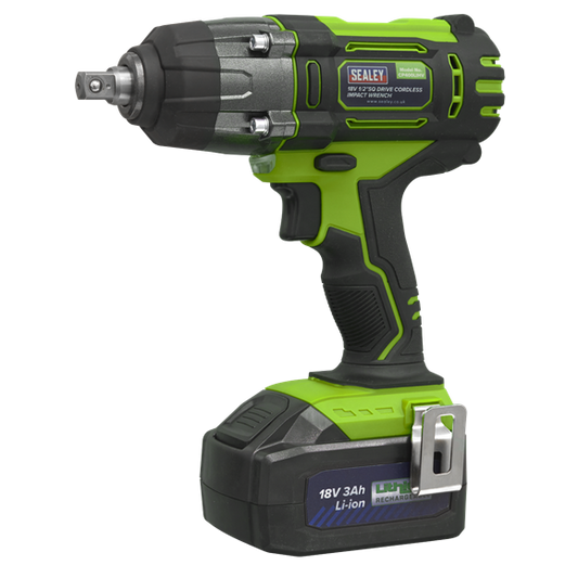 Sealey Cordless Impact Wrench 18V 1/2"S 3AHLi-ion