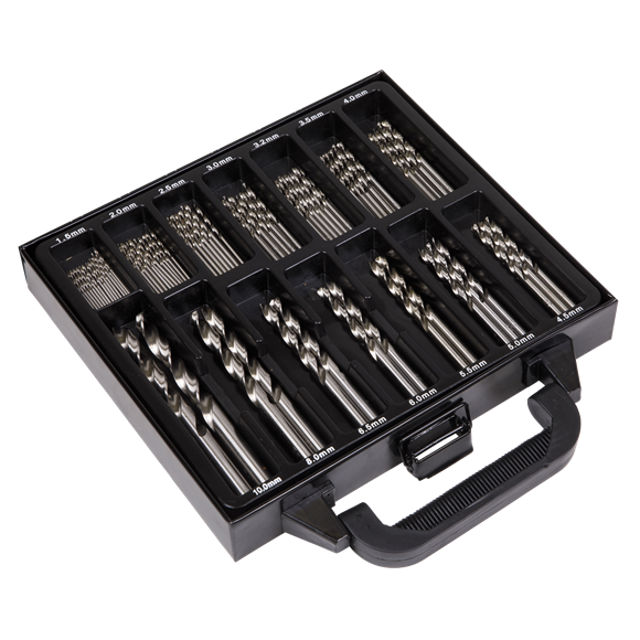 Sealey 99pc Fully Ground Drill Bit Set