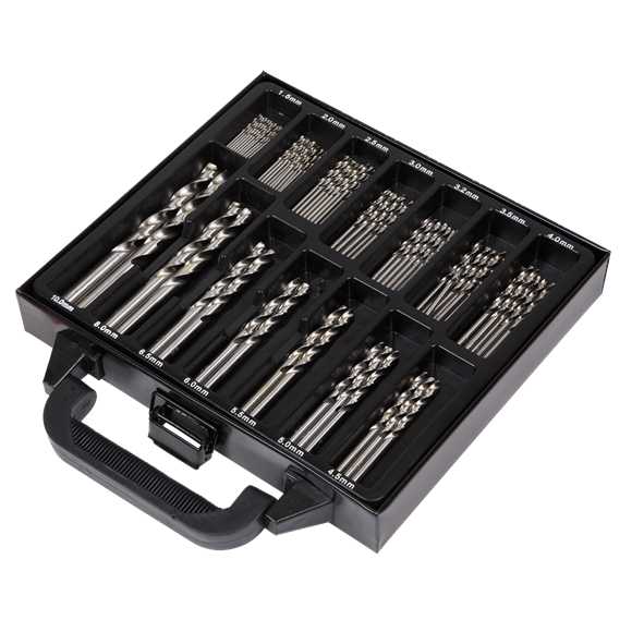 Sealey 99pc Fully Ground Drill Bit Set