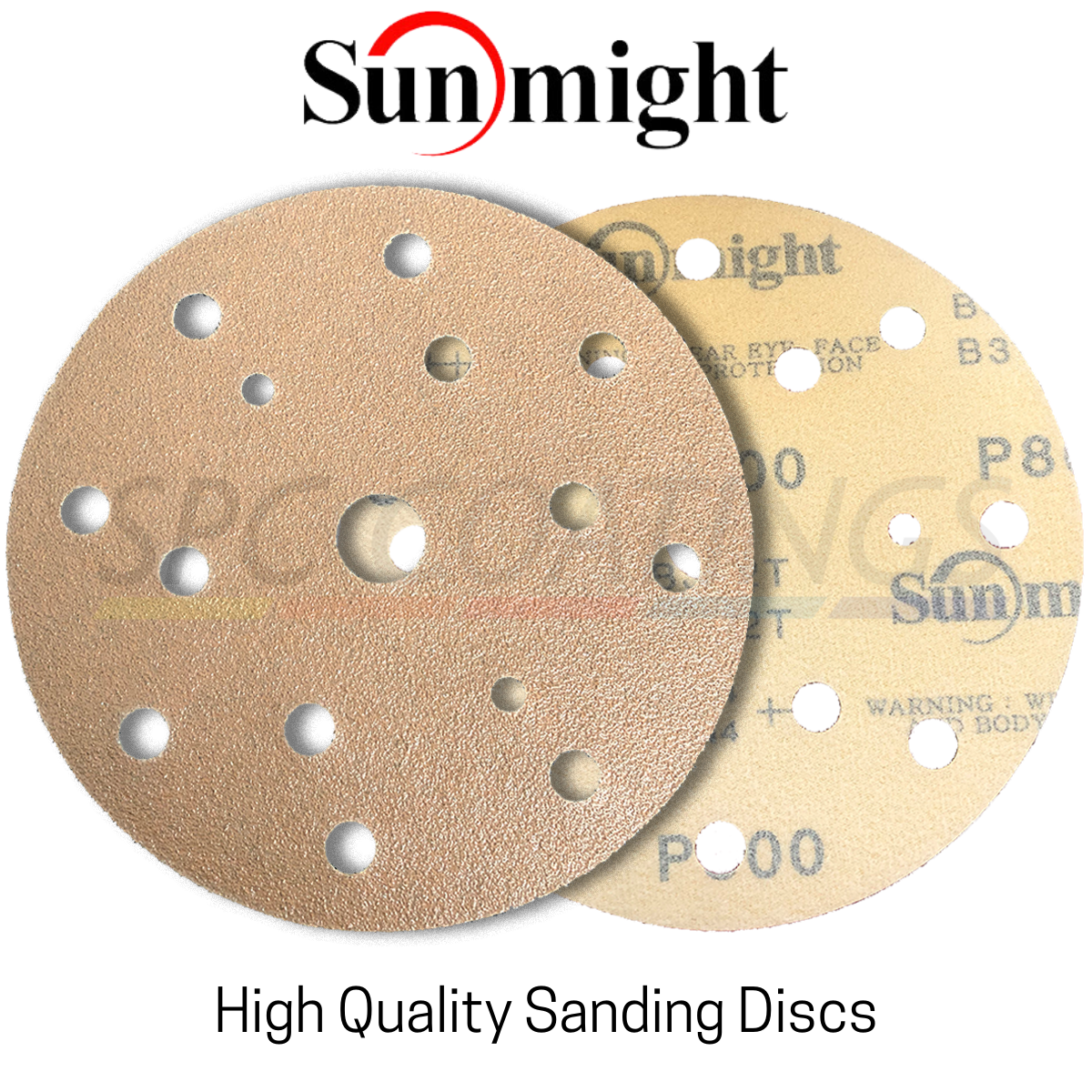 Sunmight Gold DA Sanding Discs 15 Holes 150mm (100 pack)