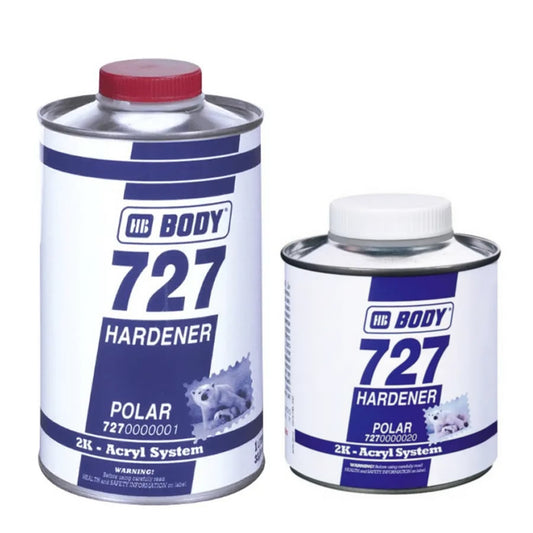 HB Body 727 Polar Hardener Extra Fast 2.5ltr/1ltr/500ml/250ml