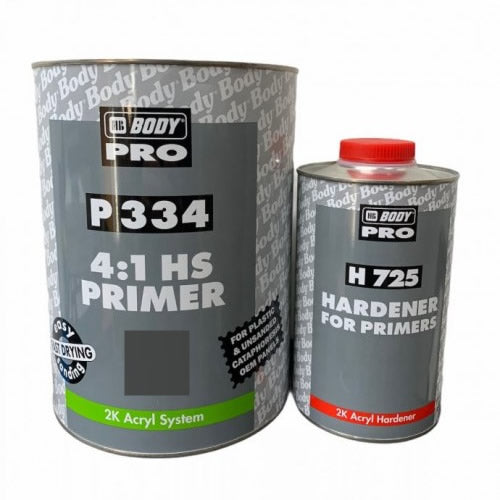 HB Body P334 2k Primer 1ltr Kit Grey