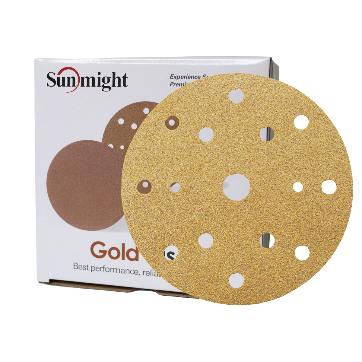 Sunmight Gold DA Sanding Discs 15 Holes 150mm (100 pack) – The Paint Hub UK